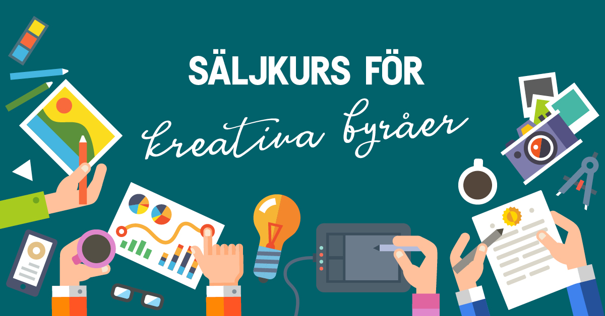 Säljkurs för kreativa reklambyråer i Sala med omnejd.